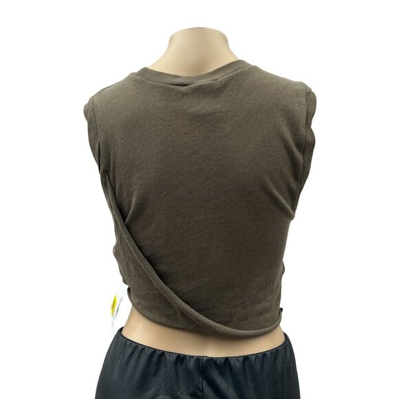 BDG Urban Outfitters Torn Up Sleeveless Crop Tank Top Round‎ Neck Women M NWT - Picture 2 of 11